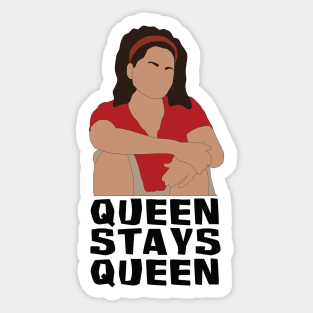 Sandra Queen Stays Queen Graphic Sticker